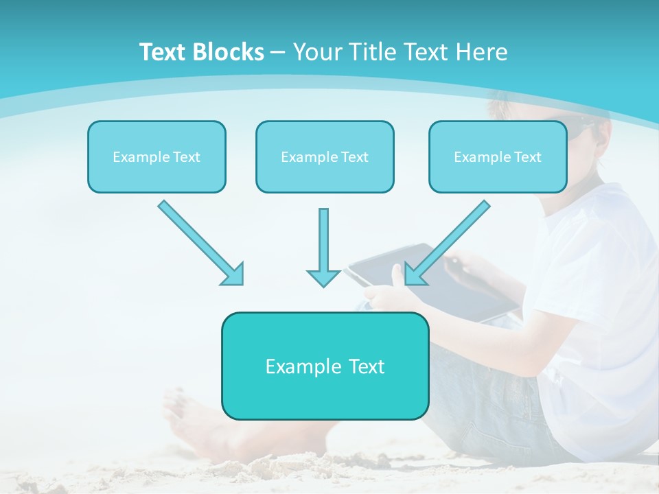 Boy Screen White PowerPoint Template