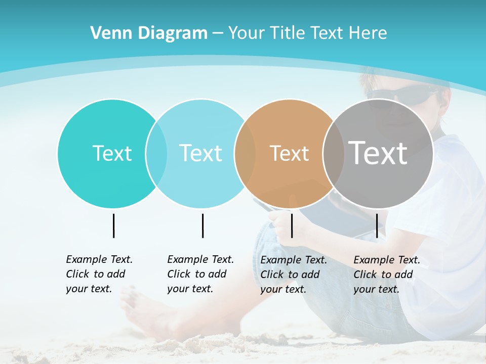 Boy Screen White PowerPoint Template