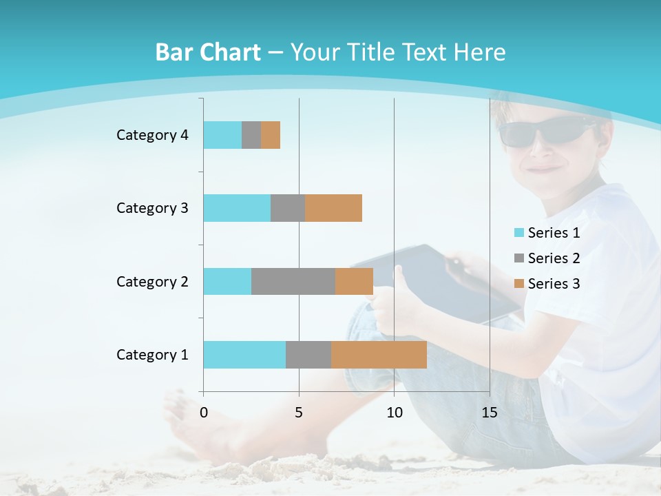 Boy Screen White PowerPoint Template