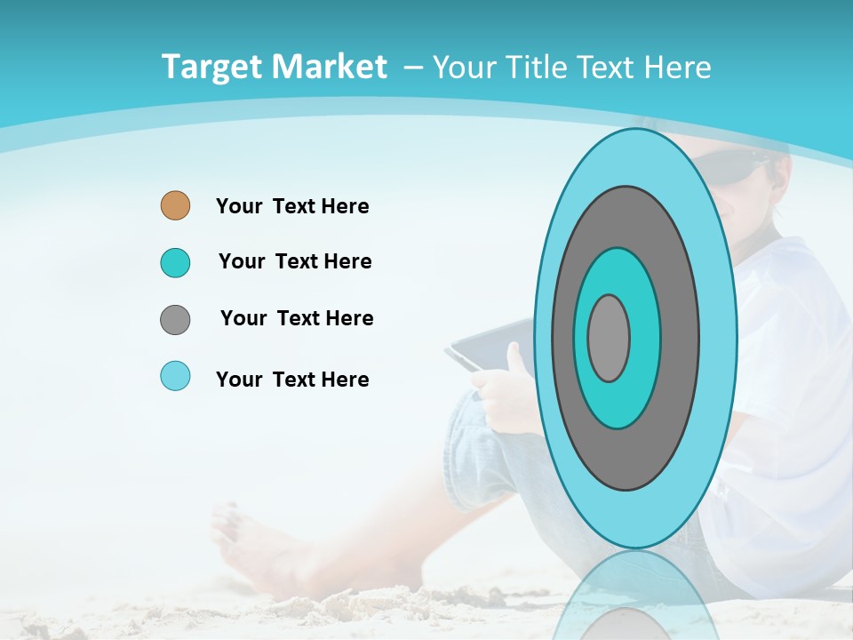 Boy Screen White PowerPoint Template