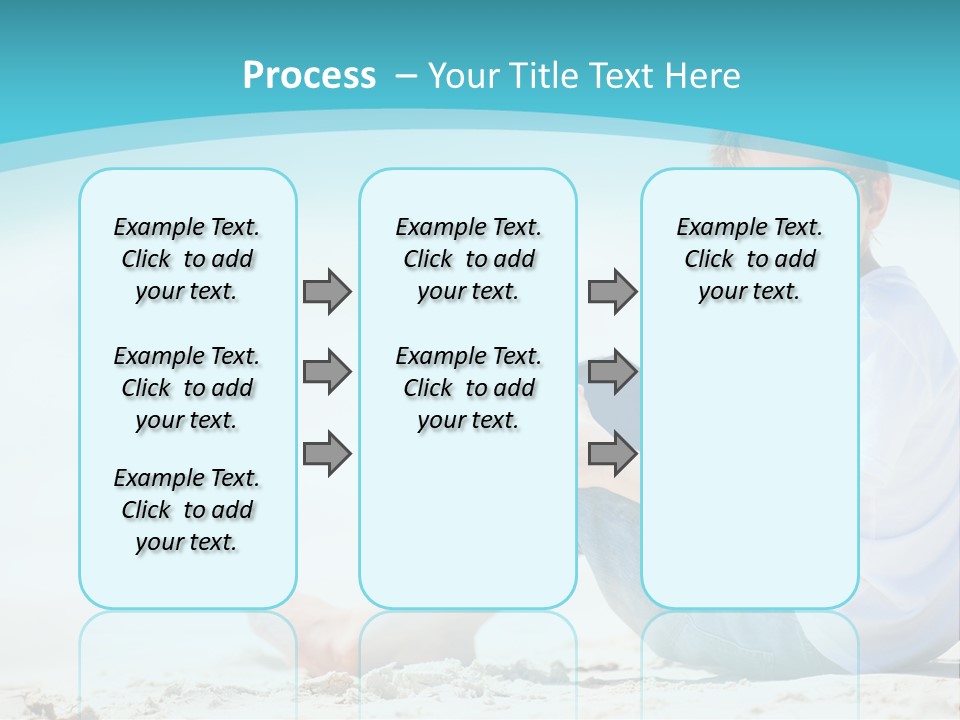 Boy Screen White PowerPoint Template