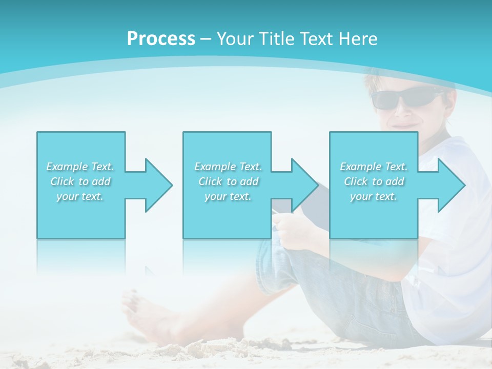 Boy Screen White PowerPoint Template