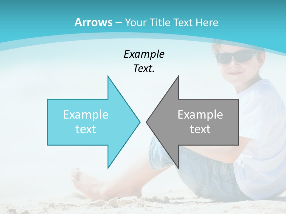 Boy Screen White PowerPoint Template