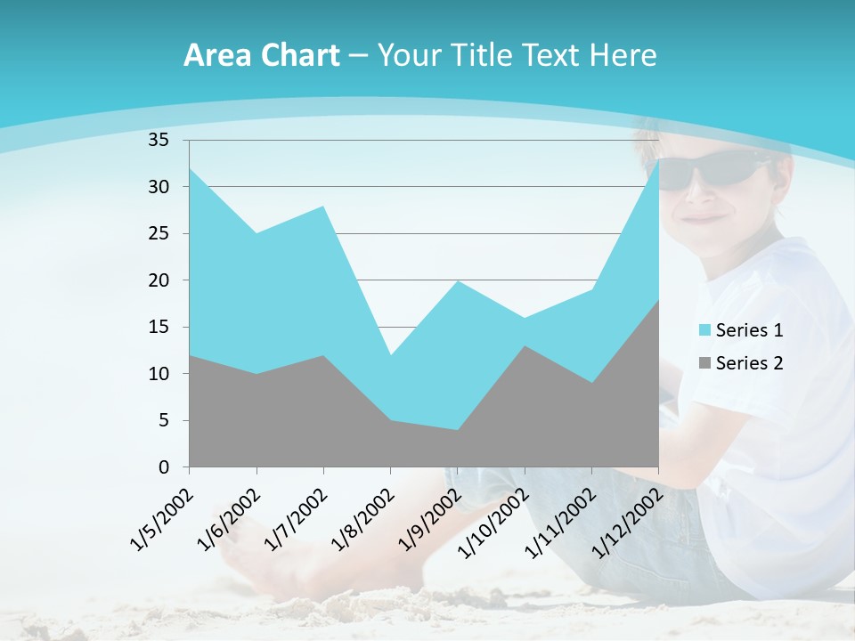 Boy Screen White PowerPoint Template