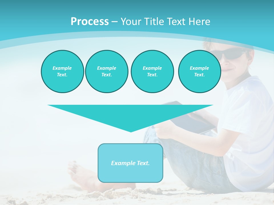 Boy Screen White PowerPoint Template