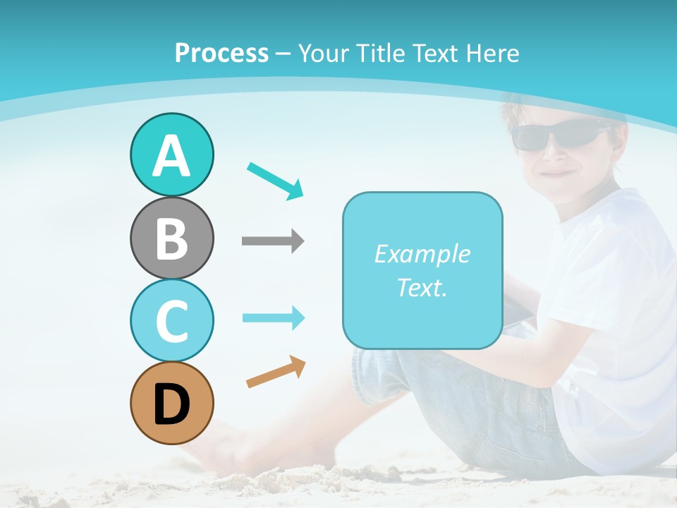 Boy Screen White PowerPoint Template