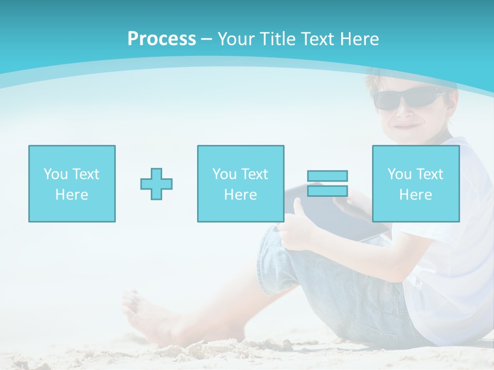 Boy Screen White PowerPoint Template