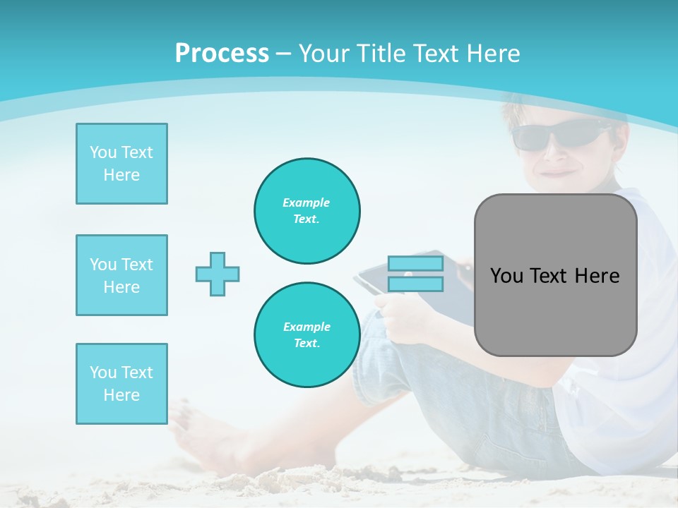 Boy Screen White PowerPoint Template