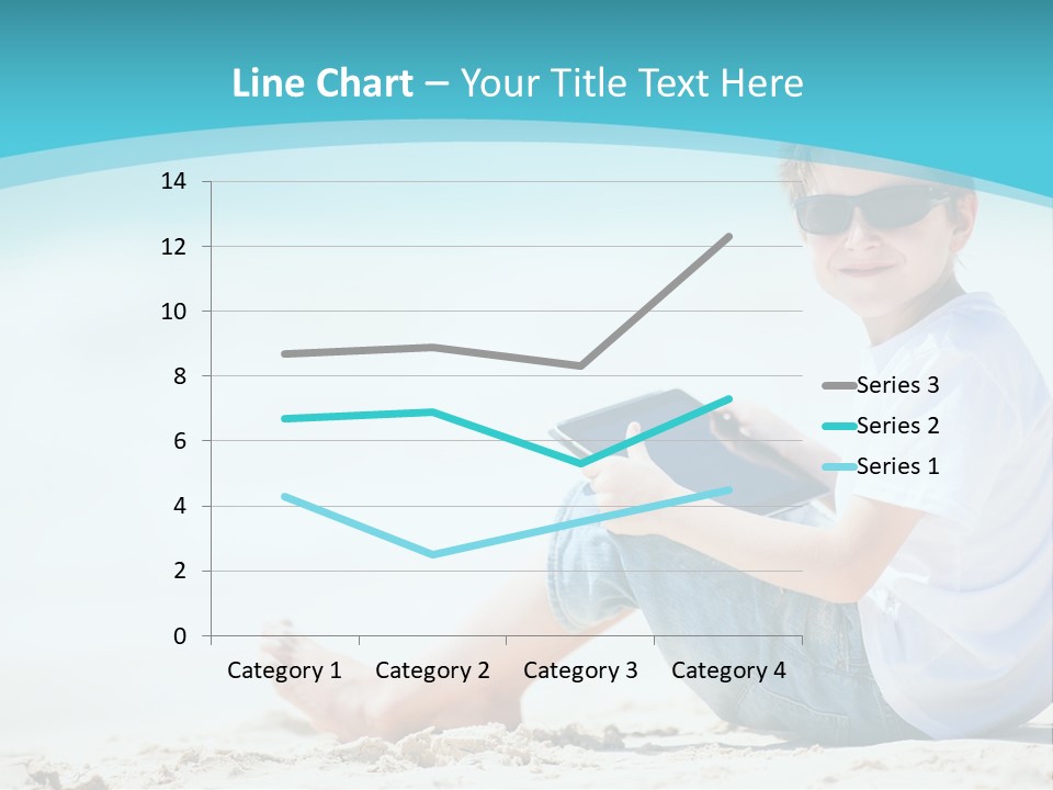 Boy Screen White PowerPoint Template