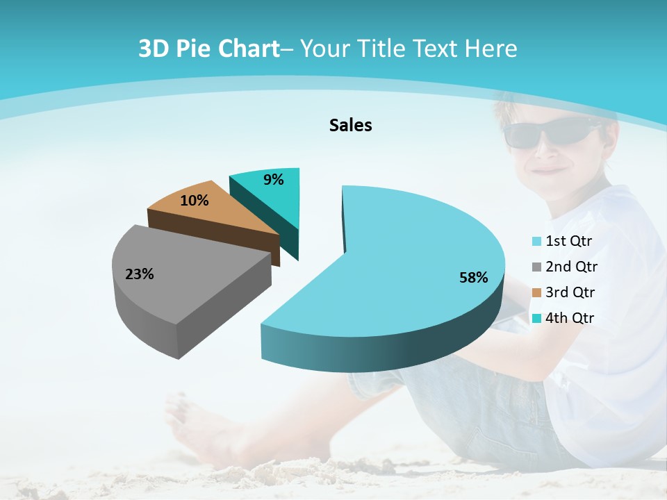 Boy Screen White PowerPoint Template