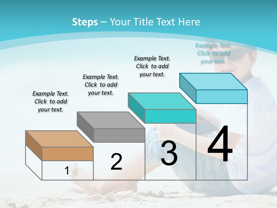 Boy Screen White PowerPoint Template
