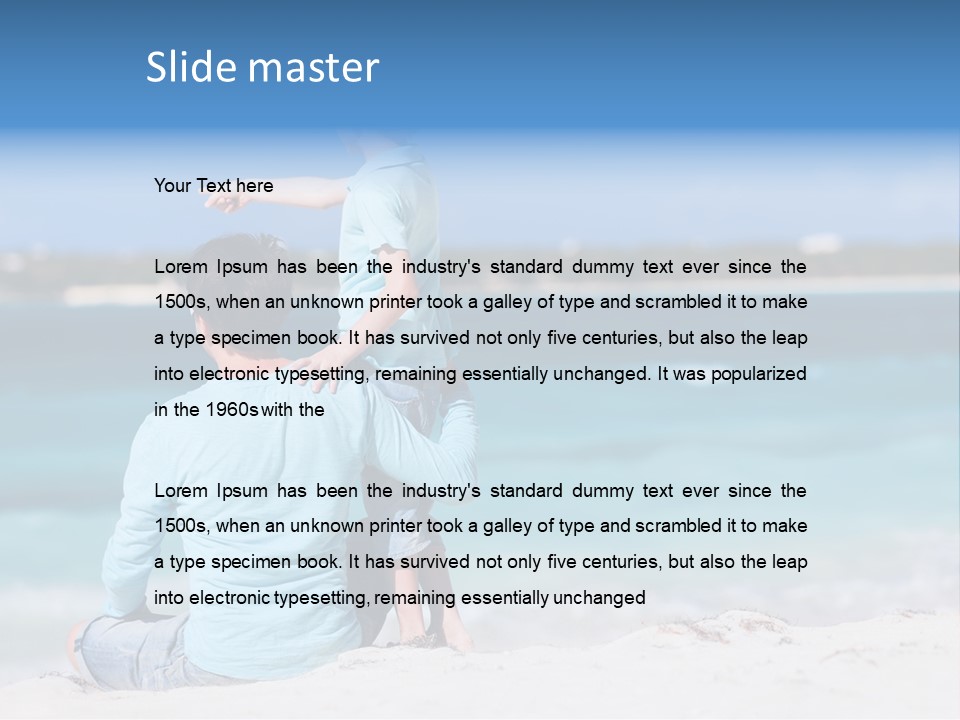 Adult Family Summertime PowerPoint Template