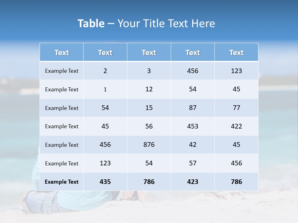 Adult Family Summertime PowerPoint Template