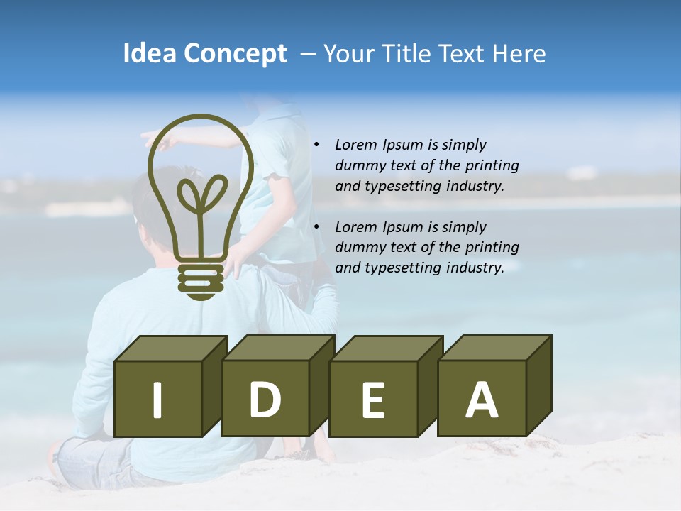 Adult Family Summertime PowerPoint Template