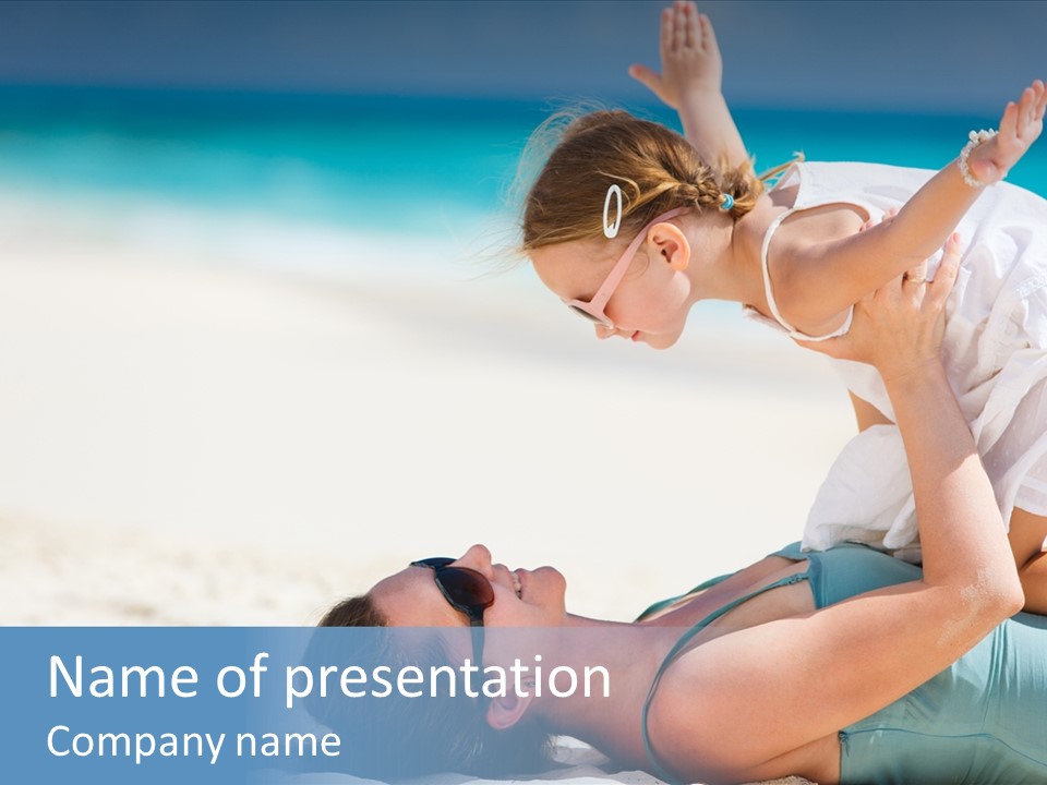 Mommy People Girl PowerPoint Template