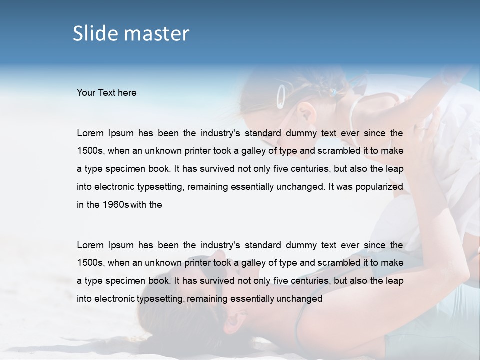 Mommy People Girl PowerPoint Template