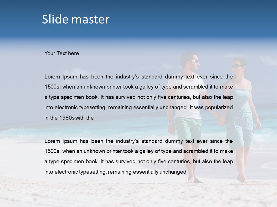 Female Water Attractive PowerPoint Template