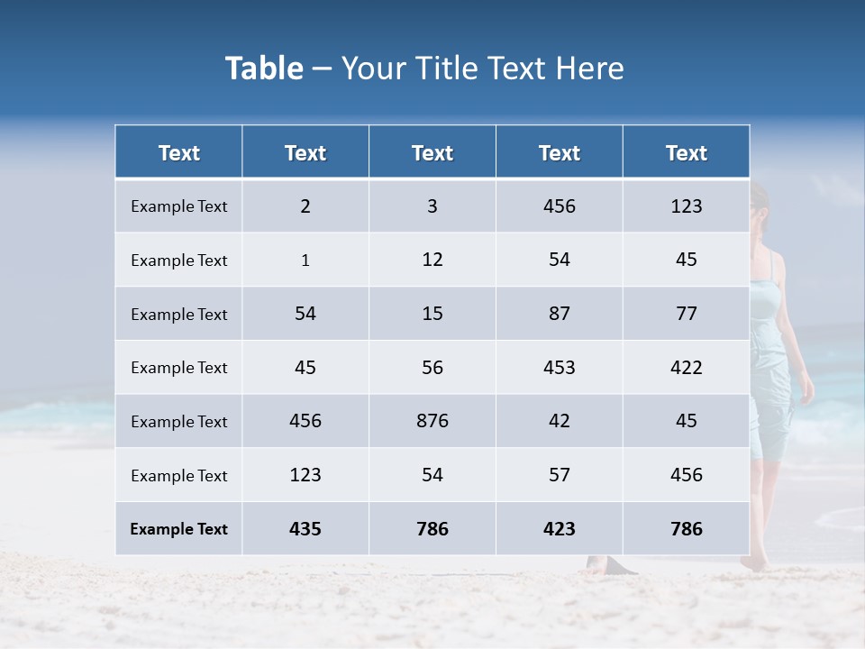 Female Water Attractive PowerPoint Template