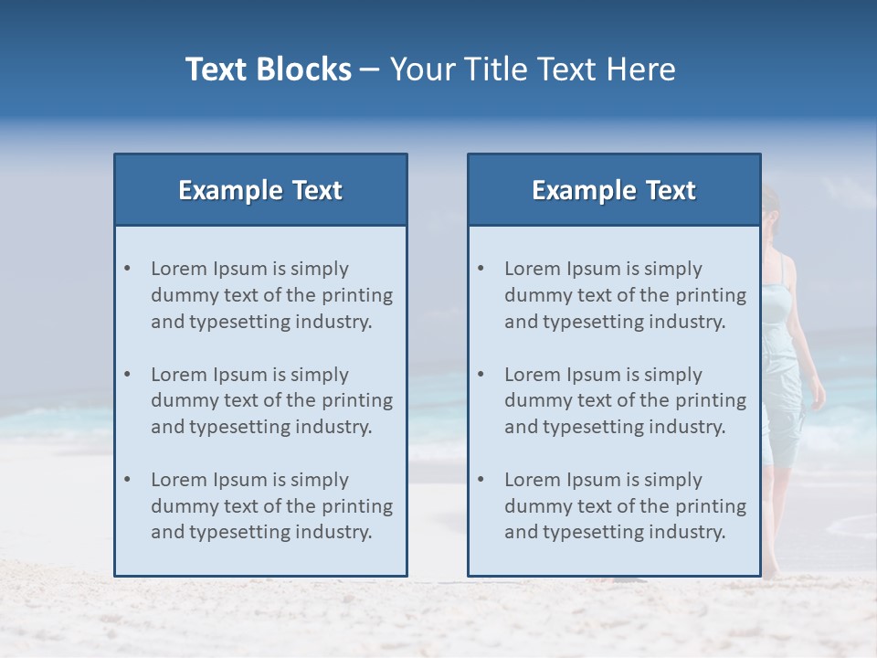 Female Water Attractive PowerPoint Template
