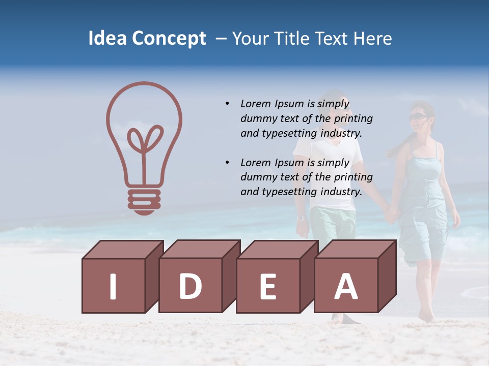 Female Water Attractive PowerPoint Template