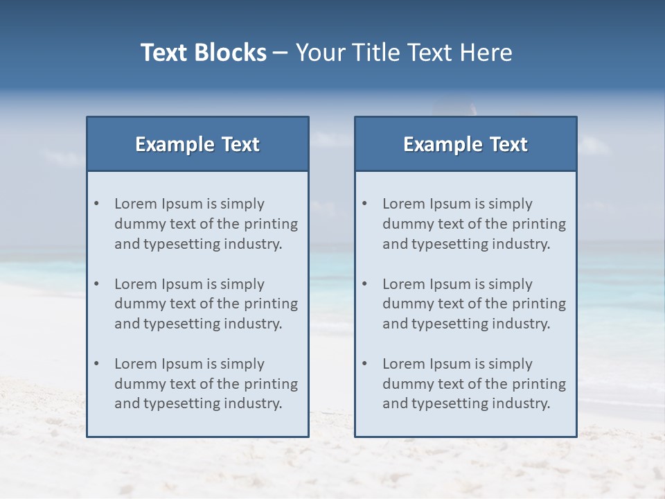 Water Happiness Together PowerPoint Template
