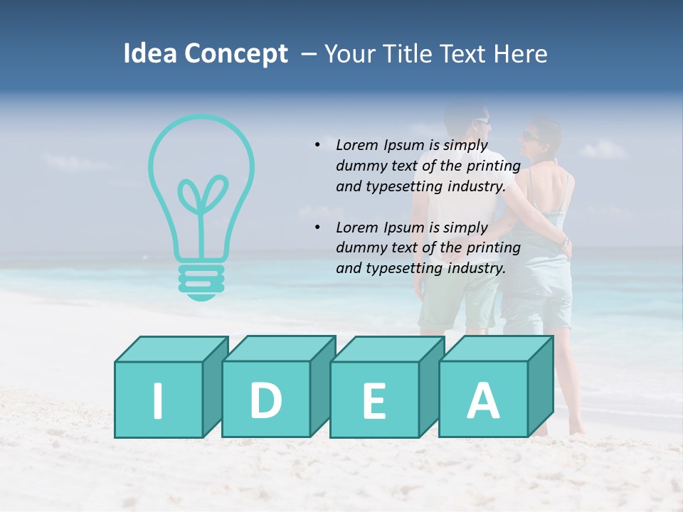 Water Happiness Together PowerPoint Template