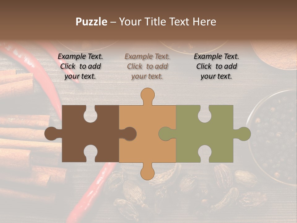 Stilllife Food Cardamom PowerPoint Template