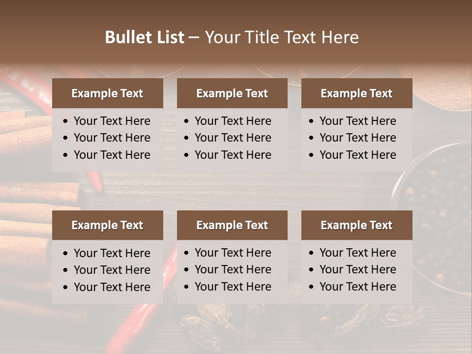 Stilllife Food Cardamom PowerPoint Template