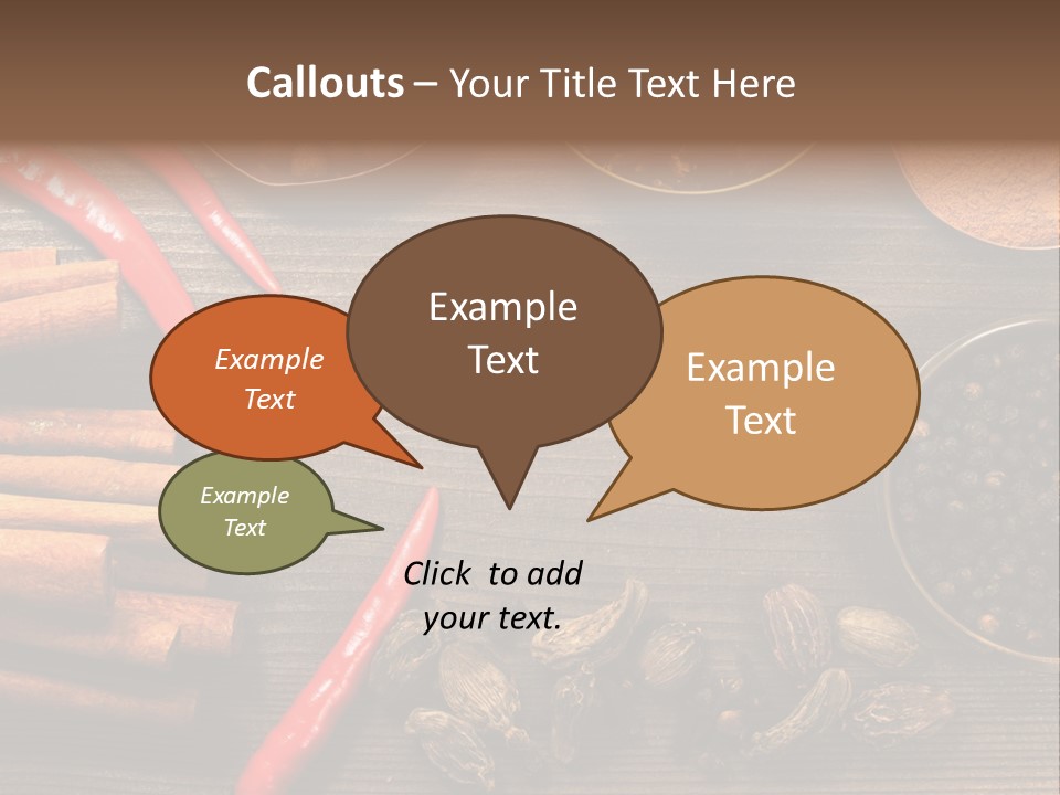 Stilllife Food Cardamom PowerPoint Template