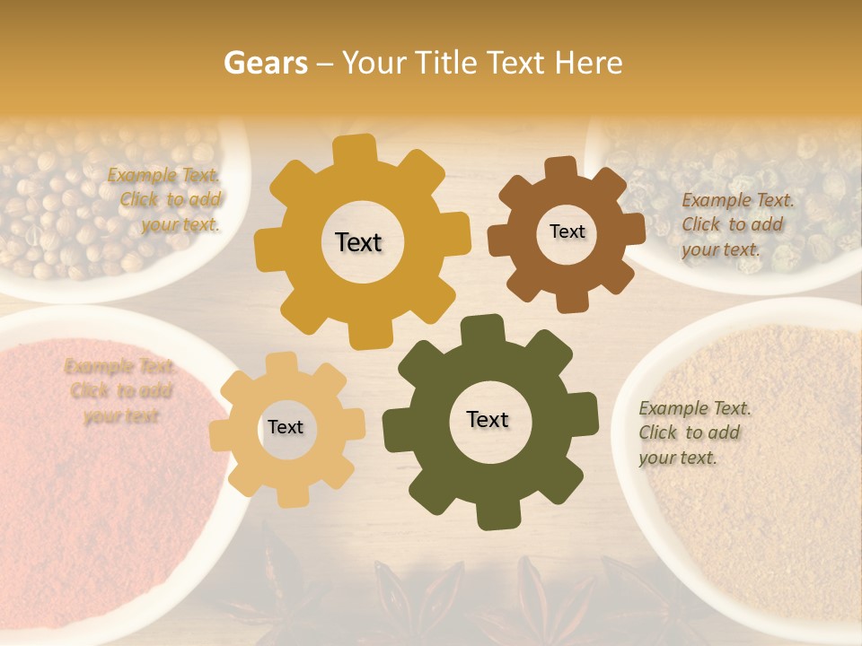 Flavour Stars Color PowerPoint Template