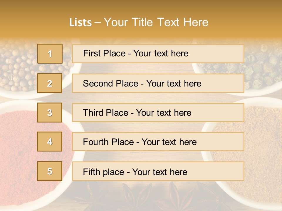 Flavour Stars Color PowerPoint Template