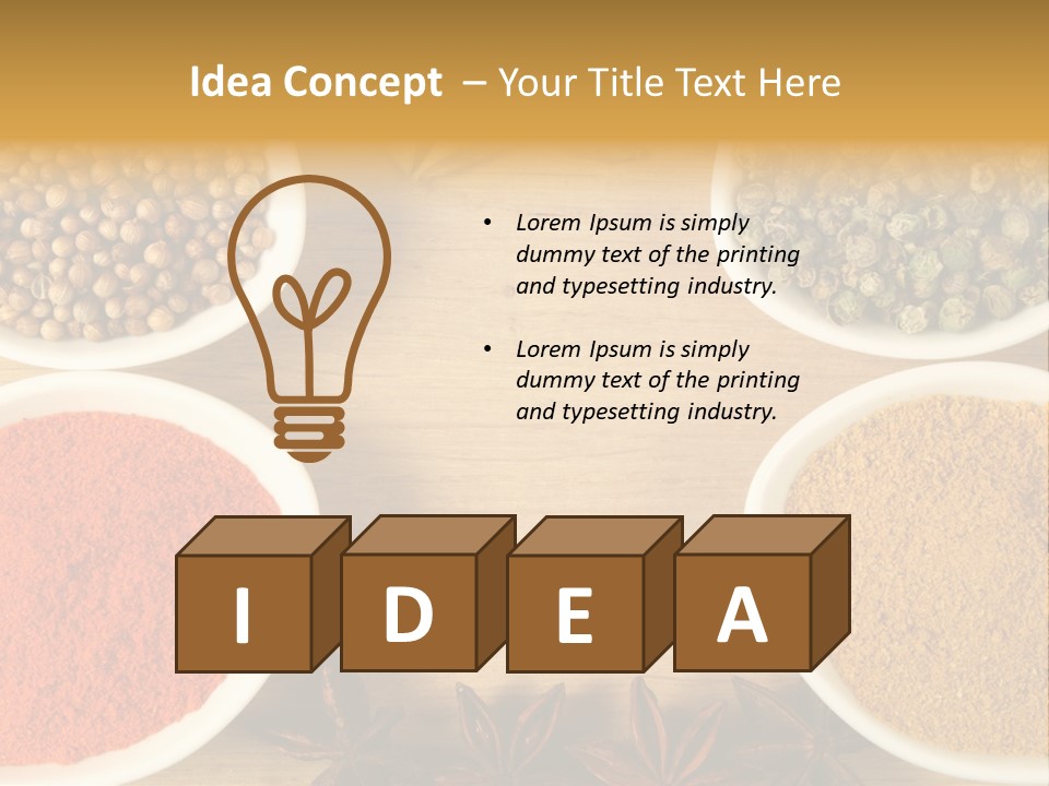 Flavour Stars Color PowerPoint Template