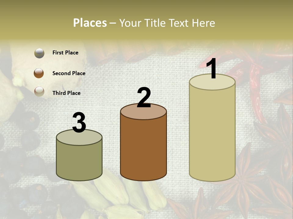 Exotic Flax Frame PowerPoint Template