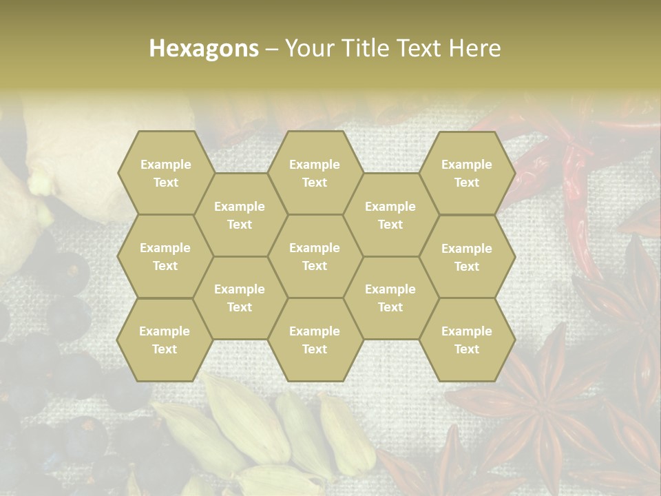 Exotic Flax Frame PowerPoint Template