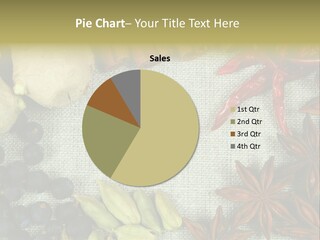 Exotic Flax Frame PowerPoint Template