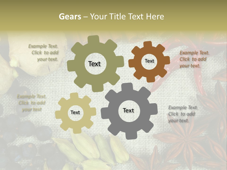 Exotic Flax Frame PowerPoint Template