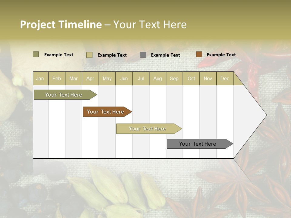Exotic Flax Frame PowerPoint Template