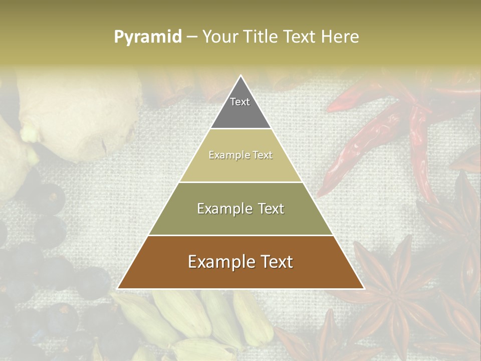 Exotic Flax Frame PowerPoint Template