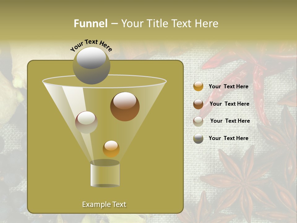 Exotic Flax Frame PowerPoint Template