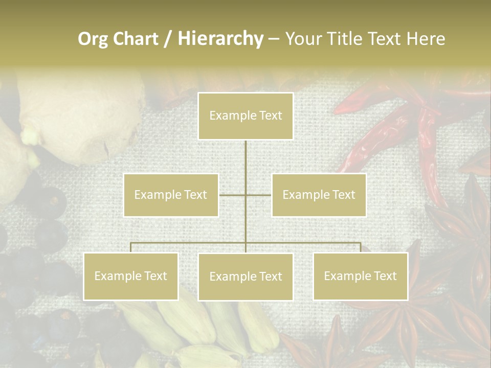 Exotic Flax Frame PowerPoint Template