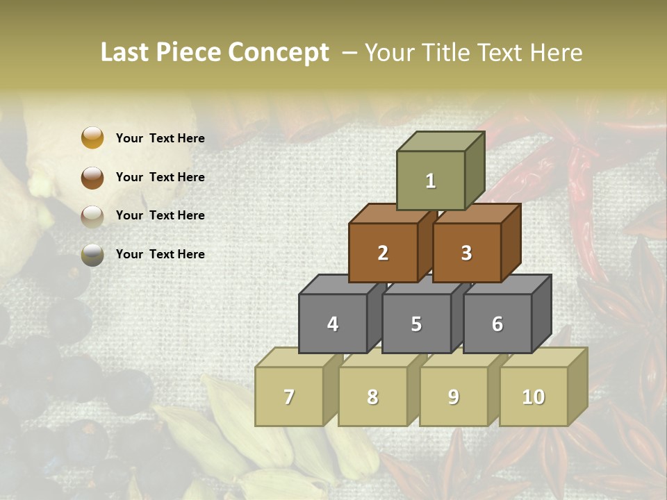 Exotic Flax Frame PowerPoint Template