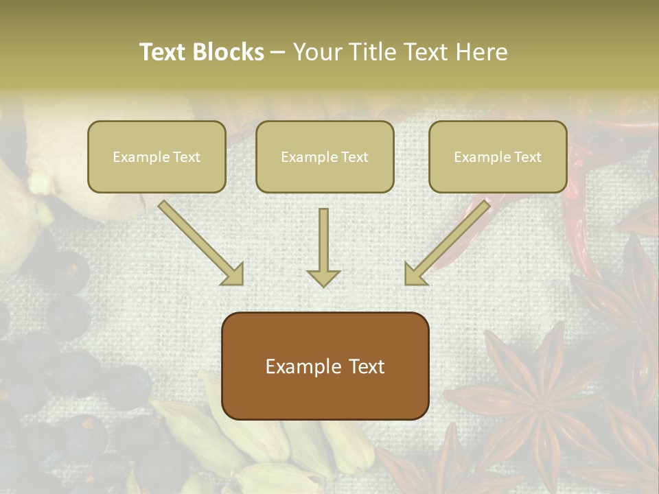 Exotic Flax Frame PowerPoint Template