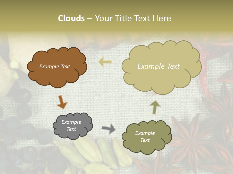 Exotic Flax Frame PowerPoint Template