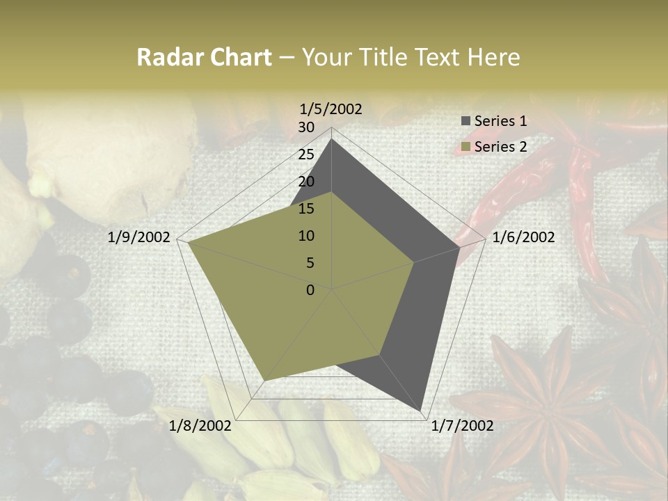 Exotic Flax Frame PowerPoint Template