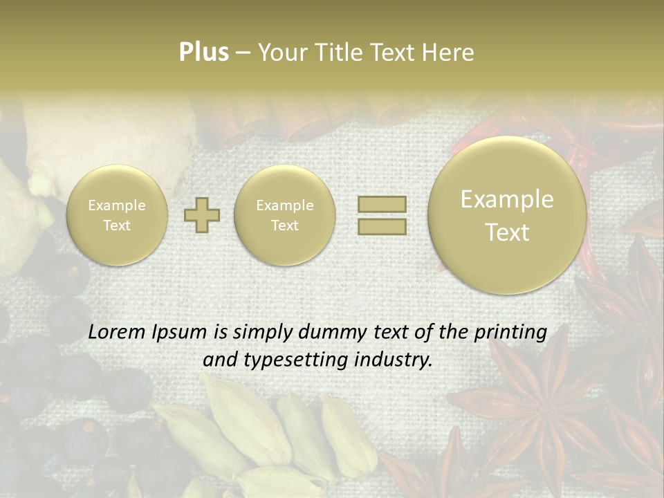 Exotic Flax Frame PowerPoint Template