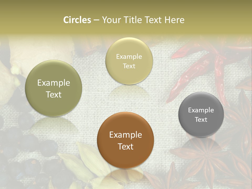 Exotic Flax Frame PowerPoint Template