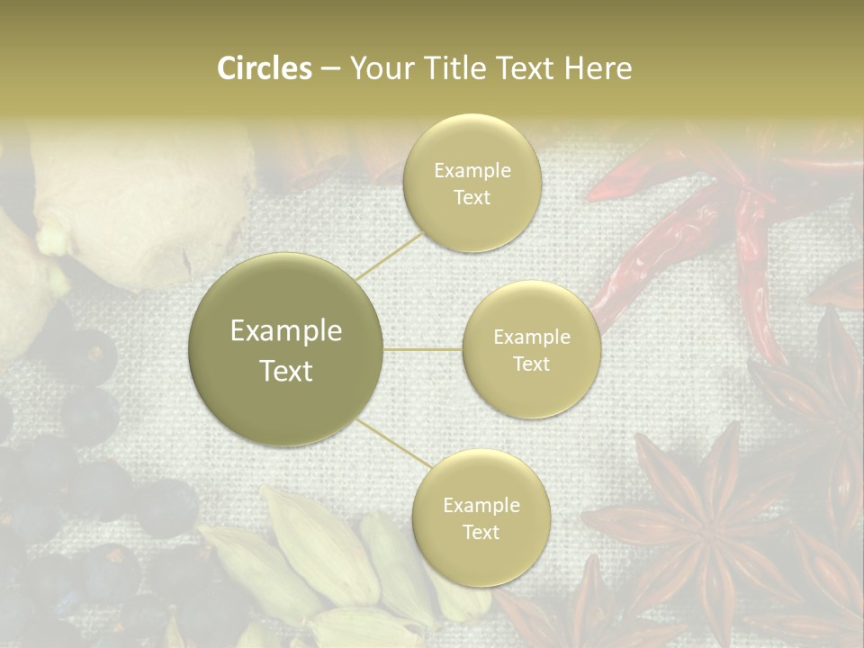 Exotic Flax Frame PowerPoint Template