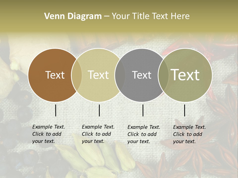 Exotic Flax Frame PowerPoint Template