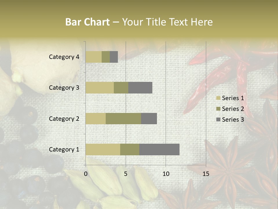 Exotic Flax Frame PowerPoint Template