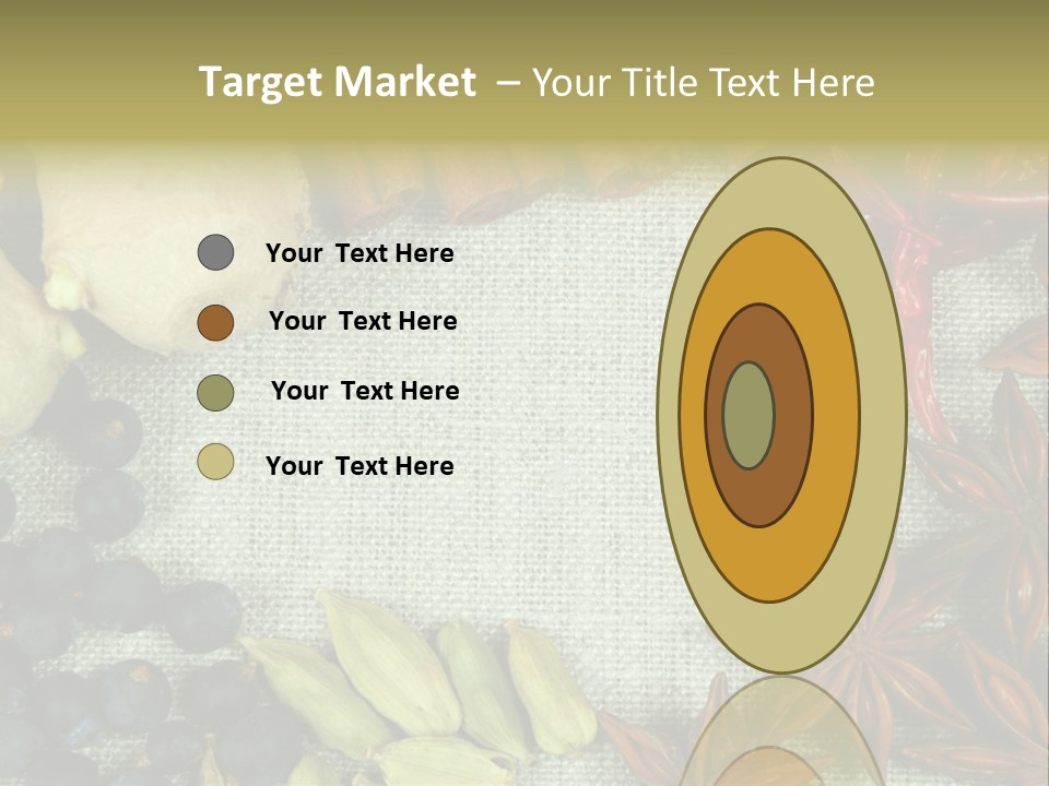 Exotic Flax Frame PowerPoint Template